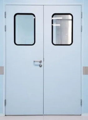 kaufen Maltes Galvanisiertes Stahlreinigungszimmer Schwingetür, Krankenhaus Isolationszimmer Tür online manufacture