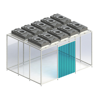 kaufen Huuao Pharmaceutical Clean Booth Hard Wall Modular Mobile Cleanroom Custom Cleanroom Softwall Portable HVAC Modular Clean Room Mini Cleanroom online manufacture
