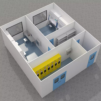 kaufen Huuao Reinraumhersteller GMP-Standard Modular Cleanroom Projekt Lieferant für Krankenhaus-Raum/Betriebszentrum Pulverbeschichtete Stahlplatten Reinraum Projekt für Pharmazeutika online manufacture