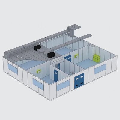 kaufen HUAAO Modulares Reinraum-System Umweltfreundliche Feuerfeste Moderne Vorgefertigte Reinräume für Krankenhauswerkstatt schlüsselfertiges Projekt Online-Herstellung