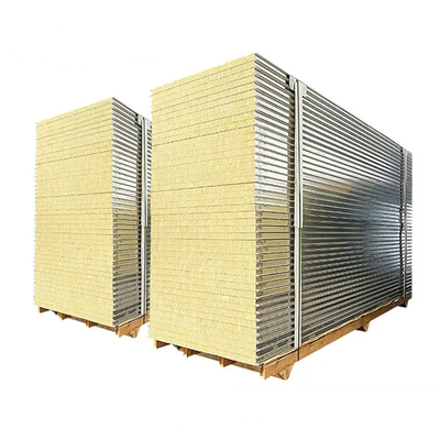 Huuao Wärmeschalldämmung Stahl Reinraum Sandwich-Platten 50mm 75mm 100mm Steinwoll-Platten für Lagerhallen