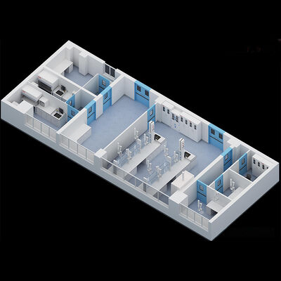 HUAAO Polyurethan-Kern feuerfest Leichtgewicht umweltfreundlich Minimalist Krankenhaus Reinraum Staubreinigung Sandwich Panel Workshop